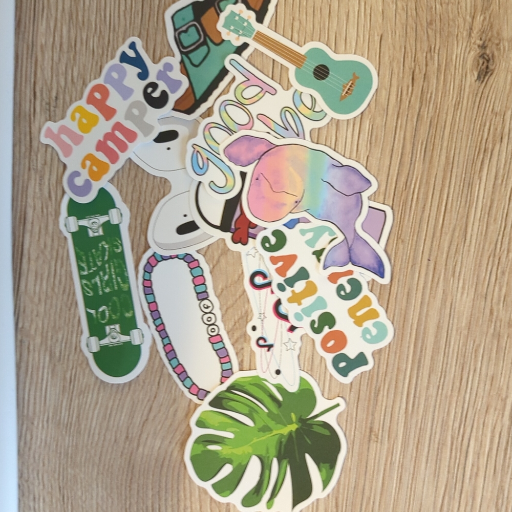 Assorted VSCO Girl Inspired Stickers 12 Count